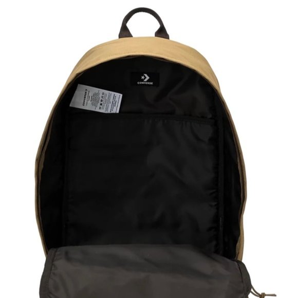 🎒SCHOOL SALE🎒Converse Go Brown Cream Backpack Men Bag Laptop Zip 10023806-A03 - Picture 5 of 8
